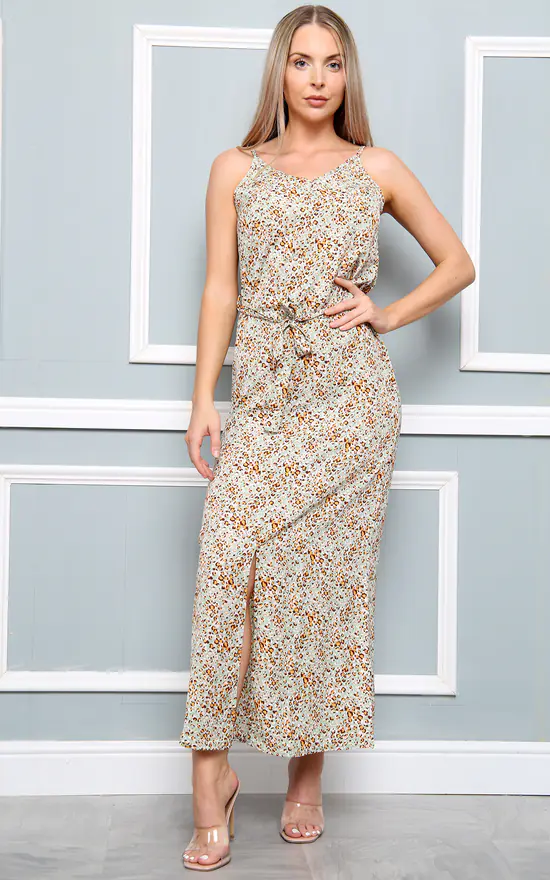 Flash Sale 𧨠LOVE SUNSHINE Green Leopard Printed Strap Maxi π Dress π 4 Flash Sale 𧨠LOVE SUNSHINE Green Leopard Printed Strap Maxi π Dress π - Image 2