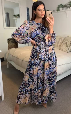 Cheapest π₯ CY Boutique Long Sleeve Maxi π Dress With Waist Tie In Blue Floral Print π 8 Cheapest π₯ CY Boutique Long Sleeve Maxi π Dress With Waist Tie In Blue Floral Print π -Alie Street Shop unnamed file 1111