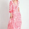 Buy ⭐ Boutique Store Pink Floral V Neck Tiered Maxi 👗 Dress ✔️ -Alie Street Shop unnamed file 1113