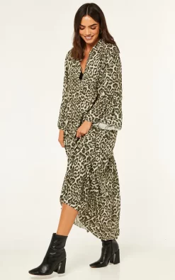 Best deal 😀 Blue Vanilla Millie Leopard Print Maxi Smock 👗 Dress In Khaki Leopard 🛒 -Alie Street Shop unnamed file 1119