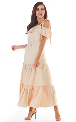 Buy π AWAMA Maxi Flared βοΈ Summer π Dress On Straps In Beige π 8 Buy π AWAMA Maxi Flared βοΈ Summer π Dress On Straps In Beige π -Alie Street Shop unnamed file 1184