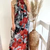 Hot Sale 👏 CY Boutique High Neck Maxi 👗 Dress With Side Split In Black Floral Print 😉 -Alie Street Shop unnamed file 1237