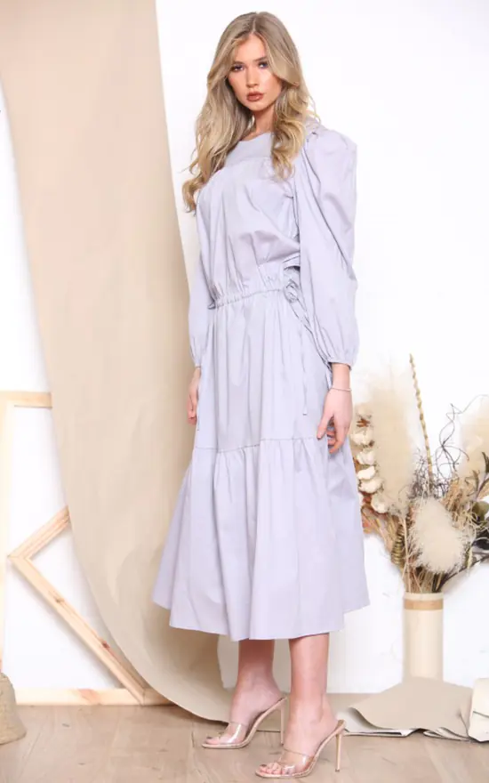 Top 10 π LOES House Long Puff Sleeve Round Neck π Shirt Maxi π Dress In White βοΈ 4 Top 10 π LOES House Long Puff Sleeve Round Neck π Shirt Maxi π Dress In White βοΈ - Image 2