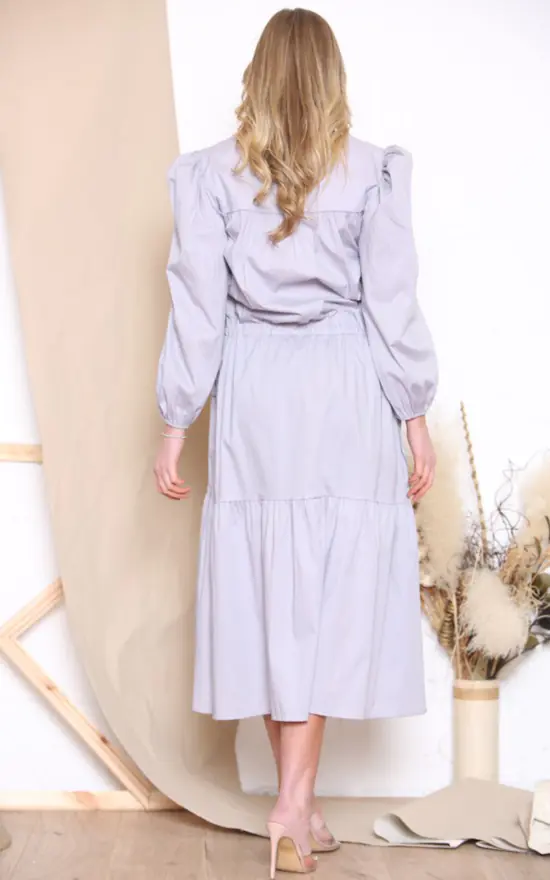 Top 10 π LOES House Long Puff Sleeve Round Neck π Shirt Maxi π Dress In White βοΈ 5 Top 10 π LOES House Long Puff Sleeve Round Neck π Shirt Maxi π Dress In White βοΈ - Image 3