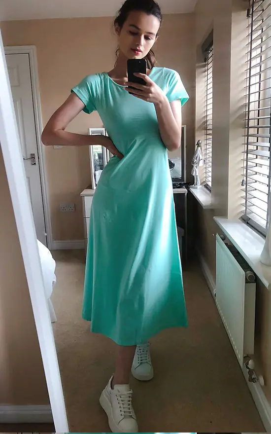 Cheap β€οΈ CY Boutique T π Shirt Maxi π Dress With Scoop Neck In Light Green π€© 4 Cheap β€οΈ CY Boutique T π Shirt Maxi π Dress With Scoop Neck In Light Green π€© - Image 2