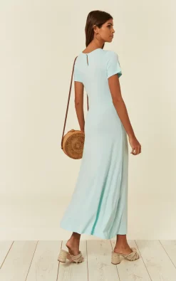 Wholesale 🤩 CY Boutique T 👕 Shirt Maxi 👗 Dress With Scoop Neck In Light Blue 🎉 -Alie Street Shop unnamed file 1330