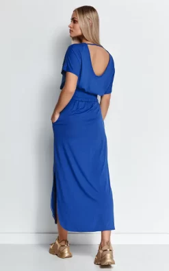 Deals 💯 Makadamia Maxi 👗 Dress With Exposed Back In Blue 😉 -Alie Street Shop unnamed file 1339