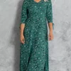 Discount 👍 Klass Fit And Flare Printed Maxi 👗 Dress Fern 🔔 -Alie Street Shop unnamed file 1352