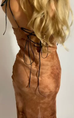 Coupon 🧨 COTO LONDON Carmen Thigh Split Brown Tie Dye Maxi 👗 Dress 👏 -Alie Street Shop unnamed file 1411