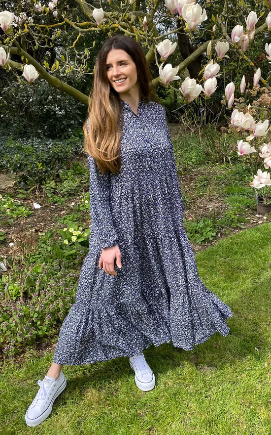 Cheap β¨ Mychicwardrobe Lula Smock π Dress In Navy Floral π₯° 3 Cheap β¨ Mychicwardrobe Lula Smock π Dress In Navy Floral π₯°