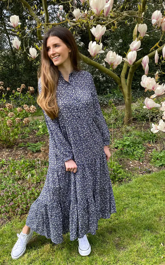 Cheap β¨ Mychicwardrobe Lula Smock π Dress In Navy Floral π₯° 4 Cheap β¨ Mychicwardrobe Lula Smock π Dress In Navy Floral π₯° - Image 2