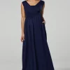 Hot Sale 😀 Happy Mama Maternity Nursing Maxi 👗 Dress With Pockets In Navy ❤️ -Alie Street Shop unnamed file 1479