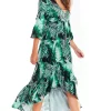 Coupon 🎁 AWAMA High Low Maxi 👗 Dress In Green Leaf Print 👏 -Alie Street Shop unnamed file 1491