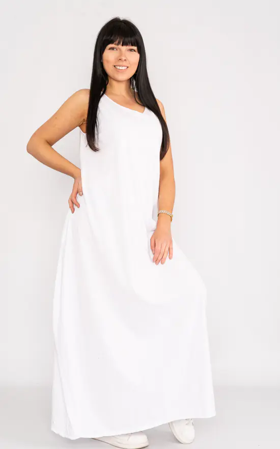 Cheap π Lucy Sparks White Comfortable Maxi π Dress. π 4 Cheap π Lucy Sparks White Comfortable Maxi π Dress. π - Image 2