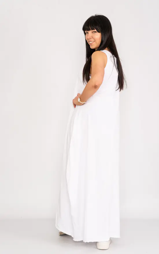 Cheap π Lucy Sparks White Comfortable Maxi π Dress. π 5 Cheap π Lucy Sparks White Comfortable Maxi π Dress. π - Image 3