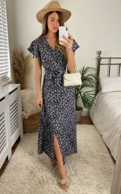 Coupon 👍 KURT MULLER Belted Floral Maxi 👗 Dress In Black 👏 -Alie Street Shop unnamed file 1531