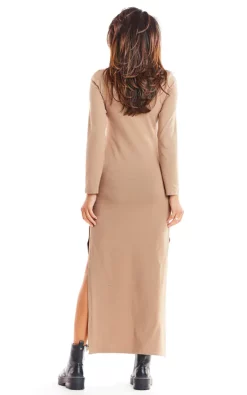 Promo 🔔 AWAMA Maxi 👗 Dress With Side Slits In Beige 🤩 -Alie Street Shop unnamed file 1553