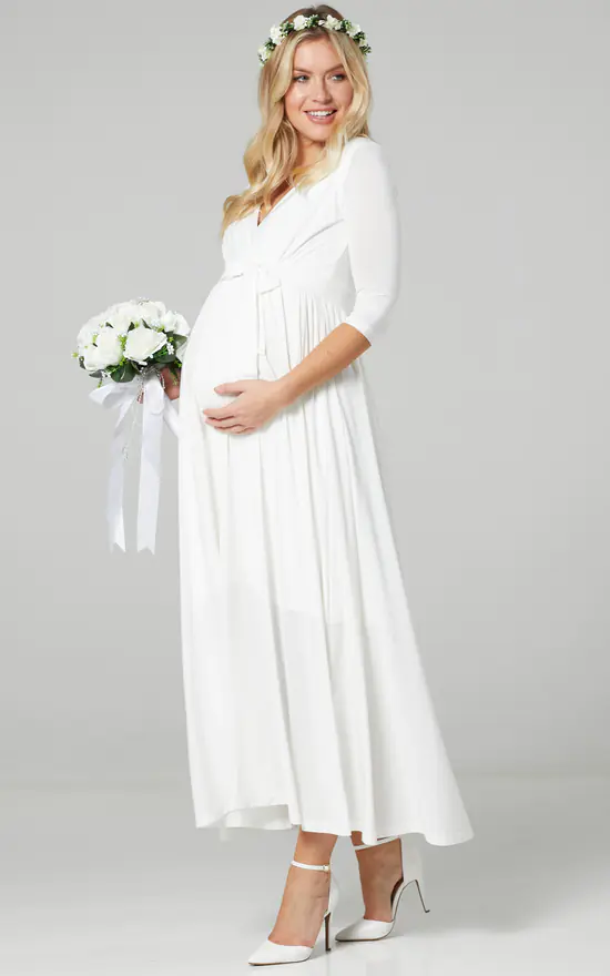 Promo π Happy Mama Maternity Nursing Wedding Maxi White π Dress π 5 Promo π Happy Mama Maternity Nursing Wedding Maxi White π Dress π - Image 3