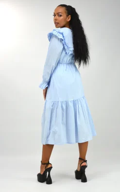 Coupon 🤩 XY London Aurora Large Collar Maxi 👗 Dress In Beige 🔔 -Alie Street Shop unnamed file 1657