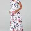 Best Sale ✔️ Happy Mama Maternity & Nursing Maxi 👗 Dress In White Floral Print 🥰 -Alie Street Shop unnamed file 1702