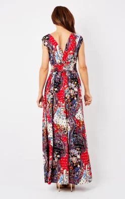 Discount 👍 Ruby Rocks Boho Paisley Red Maxi 🌞 Summer 👗 Dress 😉 -Alie Street Shop unnamed file 1708