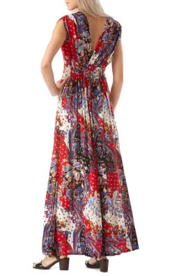 Discount 👍 Ruby Rocks Boho Paisley Red Maxi 🌞 Summer 👗 Dress 😉 -Alie Street Shop unnamed file 1709