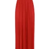 Flash Sale ✨ Oops Fashion Ruched Bandeau Jersey Maxi 👗 Dress Red 🤩 -Alie Street Shop unnamed file 1778