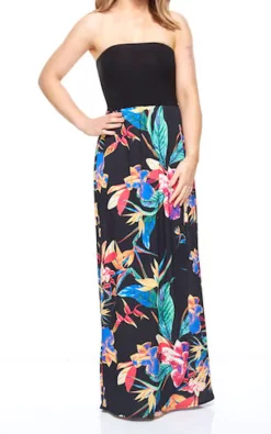 Best Pirce 😉 Want That Trend Maternity Paradise Black Strapless Maxi 👗 Dress 😀