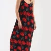 New 😉 Oops Fashion Oversized Strappy Maxi 👗 Dress In Red Floral Print 🎁 -Alie Street Shop unnamed file 1833