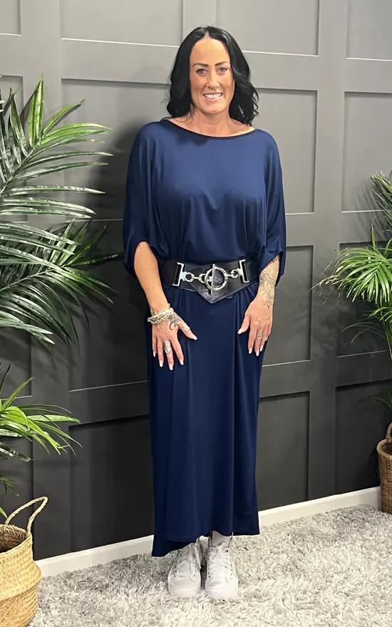 Hot Sale π La De Da Boutique Batwing Maxi π Dress In Navy Blue β 4 Hot Sale π La De Da Boutique Batwing Maxi π Dress In Navy Blue β - Image 2