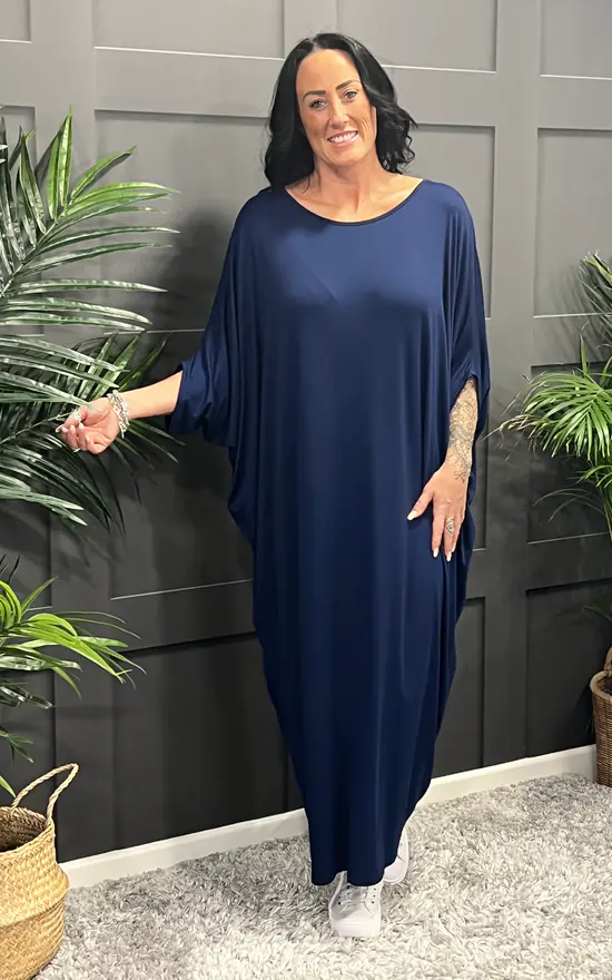 Hot Sale π La De Da Boutique Batwing Maxi π Dress In Navy Blue β 5 Hot Sale π La De Da Boutique Batwing Maxi π Dress In Navy Blue β - Image 3