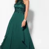 Wholesale 😀 KRISP Lace & Crochet Dark Green Chiffon Halterneck Maxi 👗 Dress 🎉 -Alie Street Shop unnamed file 1889