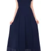 Best Sale 🔔 JOLIE MOI Crochet Lace Bridesmaid Maxi 👗 Dress In Navy ⭐ -Alie Street Shop unnamed file 1964