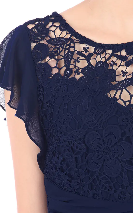 Best Sale π JOLIE MOI Crochet Lace Bridesmaid Maxi π Dress In Navy β 6 Best Sale π JOLIE MOI Crochet Lace Bridesmaid Maxi π Dress In Navy β - Image 4