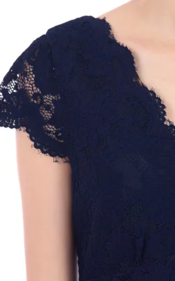 Budget 🔥 JOLIE MOI Lace Bridesmaid Maxi 👗 Dress In Navy 👍 -Alie Street Shop unnamed file 1971