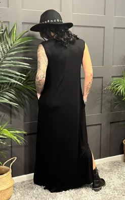 Best Sale 🔥 La De Da Boutique V Neck Sleeveless Maxi 👗 Dress In Black 🌟 -Alie Street Shop unnamed file 198