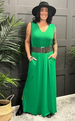 Brand new π La De Da Boutique V Neck Sleeveless Maxi π Dress In Emerald Green π 7 Brand new π La De Da Boutique V Neck Sleeveless Maxi π Dress In Emerald Green π -Alie Street Shop unnamed file 204