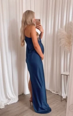 Top 10 🛒 Rag & Doll Maternity Liberty Navy One Shoulder Split Sleeve Mini Asymmetric Floorlength Drape 👗 Dress 🎉 -Alie Street Shop unnamed file 2065
