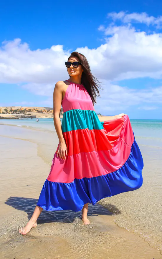 Outlet π₯° By Ooh La La Flared Maxi π Dress With Tied Shoulder Straps 𧨠4 Outlet π₯° By Ooh La La Flared Maxi π Dress With Tied Shoulder Straps 𧨠- Image 2