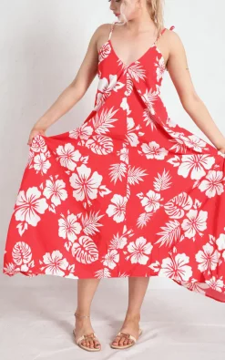 Hot Sale 😉 Boutique Store Red Floral Strappy Maxi 👗 Dress ✔️ -Alie Street Shop unnamed file 2118