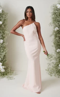 Promo β Pretty Lavish Amelia Crepe Maxi Bridesmaid π Dress Blush π₯