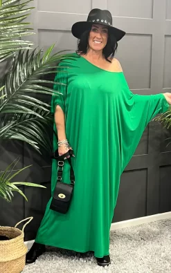Deals ✔️ La De Da Boutique Batwing Maxi 👗 Dress In Emerald Green ❤️