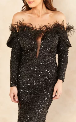 Hot Sale 𧨠Nazz Collection Eternity Black Vip Luxe Feather Off The Shoulder Sequin Long Sleeve Split Maxi π Dress π 8 Hot Sale 𧨠Nazz Collection Eternity Black Vip Luxe Feather Off The Shoulder Sequin Long Sleeve Split Maxi π Dress π -Alie Street Shop unnamed file 2241