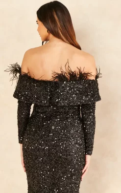 Hot Sale 𧨠Nazz Collection Eternity Black Vip Luxe Feather Off The Shoulder Sequin Long Sleeve Split Maxi π Dress π 9 Hot Sale 𧨠Nazz Collection Eternity Black Vip Luxe Feather Off The Shoulder Sequin Long Sleeve Split Maxi π Dress π -Alie Street Shop unnamed file 2242