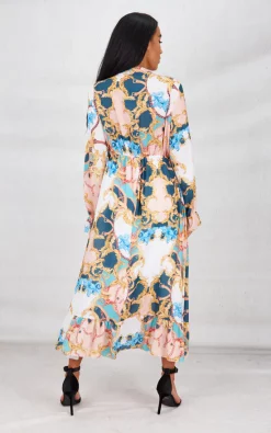 Deals ❤️ Boutique Store White Printed Long Sleeve Tiered Maxi 👗 Dress 👏 -Alie Street Shop unnamed file 230