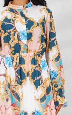 Deals ❤️ Boutique Store White Printed Long Sleeve Tiered Maxi 👗 Dress 👏 -Alie Street Shop unnamed file 231