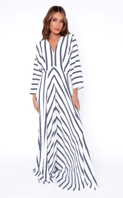 Budget 🌟 James Steward Stone Maxi 👗 Dress In Navy & White Stripe ⌛ -Alie Street Shop unnamed file 234