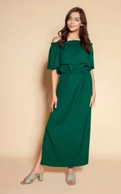 Outlet 🔥 Lanti Maxi Off The Shoulder 👗 Dress Green 🔥 -Alie Street Shop unnamed file 2364