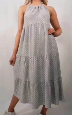 Best deal 🌟 Big Wide Grin "Summer Vibes" Strap Frill 👗 Dress In Vintage Grey 🛒 -Alie Street Shop unnamed file 2389