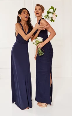 Best deal 🛒 Revie London Angelina Navy One Shoulder Bridesmaid 👗 Dress 🤩 -Alie Street Shop unnamed file 2404